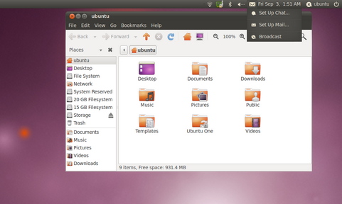 Ubuntu 10.10 screenshot