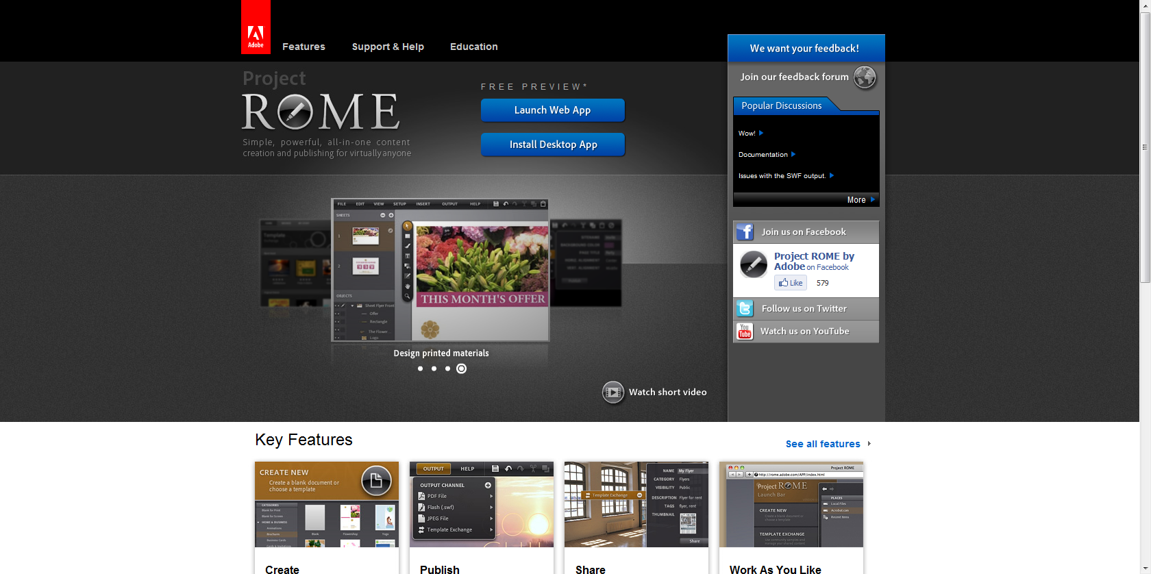 Adobe geeft preview vrij van Project Rome-authoringtool - Tweakers
