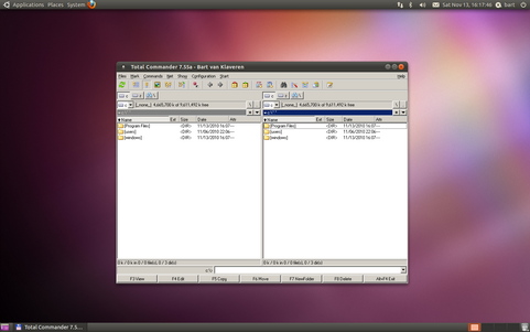 Total Commander d.m.v. Wine op Ubuntu