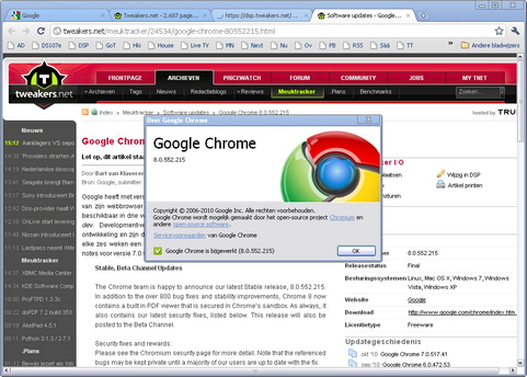 Google Chrome 8.0 screenshot (481 pix)
