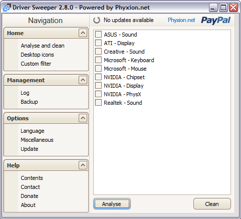 Driver Sweeper 2.8.0 screenshot (481 pix)
