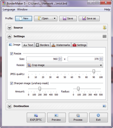 BorderMaker 5.0 screenshot (481 pix)