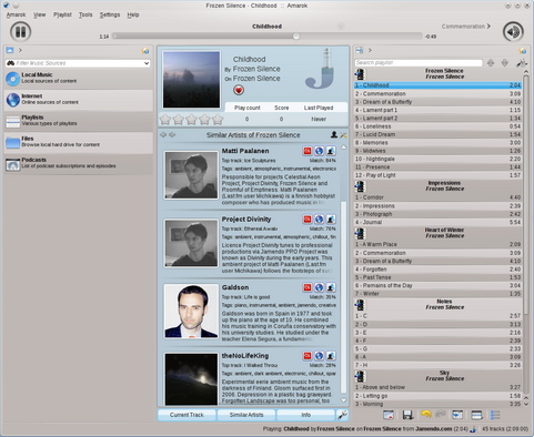Amarok 2.4 screenshot
