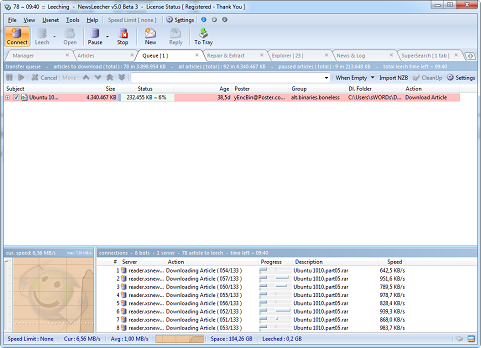 NewsLeecher 5.0 screenshot (481 pix) NewsLeecher 5.0 screenshot (481 pix)