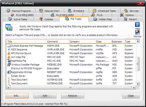 WinPatrol screenshot (481 pix)