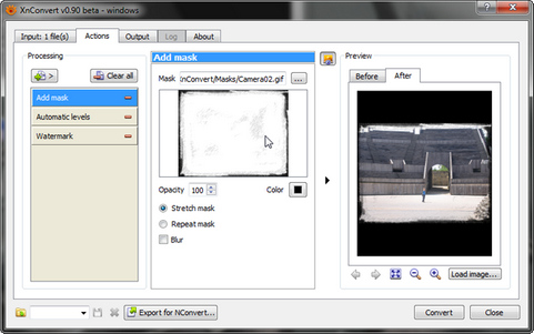 XnConvert MP screenshot (481 pix)
