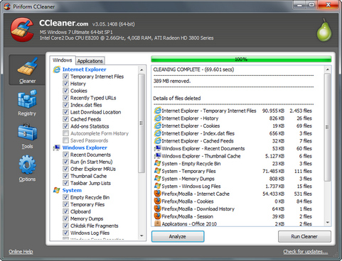 ccleaner piriform update