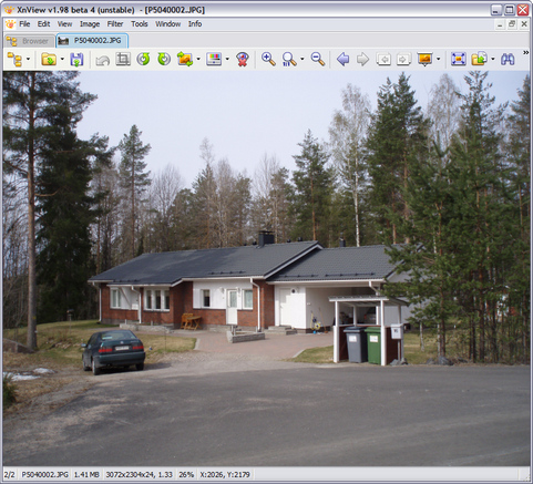 XnView 1.98 bèta 4 screenshot (481 pix)