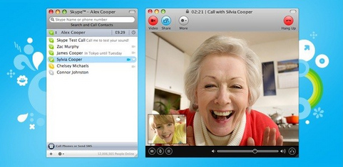 Skype for Mac screenshot (481 pix)