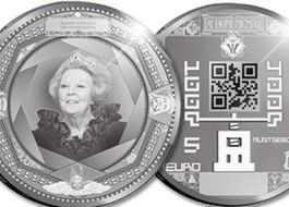 Munt met qr-code