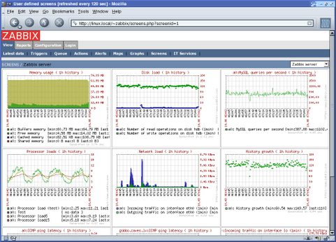 Zabbix screenshot (481 pix)