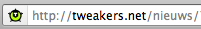 Firefox 6.0 - Domeinnaam highlight
