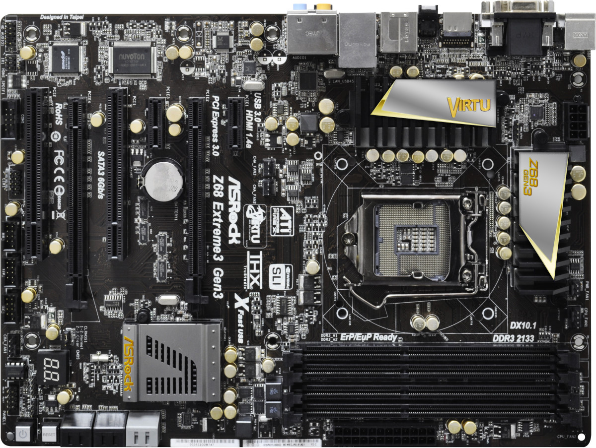 水晶 ASRock Z68 Extreme3 Gen3: beste prijs - Tweakers