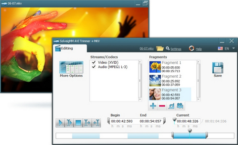 SolveigMM AVI Trimmer 2.0 screenshot (481 pix)