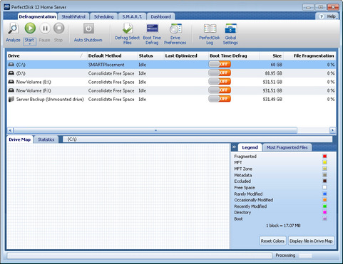PerfectDisk 12 screenshot