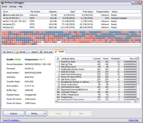 Defraggler 2.07 build 346 screenshot (481 pix)