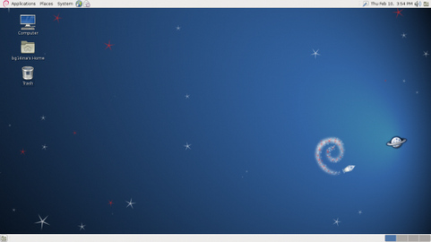 Debian 6.0 default desktop (481 pix)