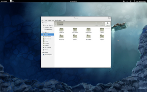 Fedora 16 - Verne screenshot (481 pix)