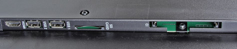Philips 42PFL7606 aansluitingen zijkant