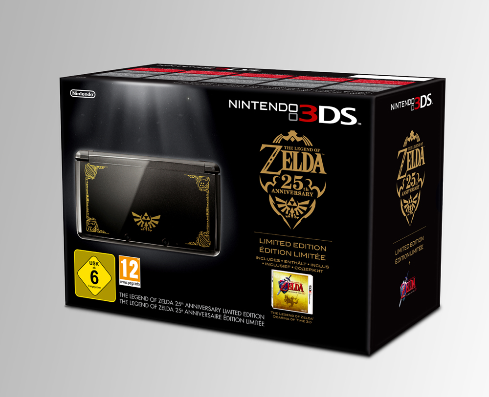 Nintendo 3DS + The Legend of Zelda: Ocarina of Time 3D Goud, Zwart Nintendo 3DS + The Legend of Zelda: Ocarina of Time 3D Goud, Zwart