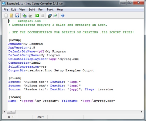 Inno Setup 5.4.3 screenshot (481 pix) Inno Setup 5.4.3 screenshot (481 pix)