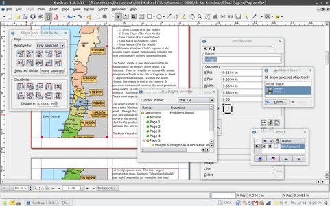 Scribus screenshot
