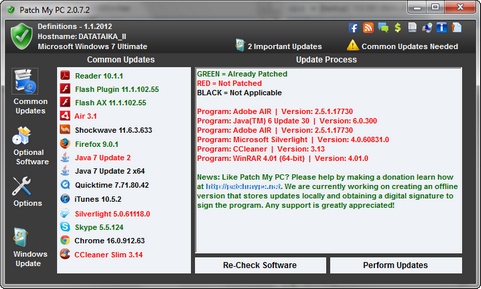 Patch My PC 2.0.7.2 screenshot (481 pix)