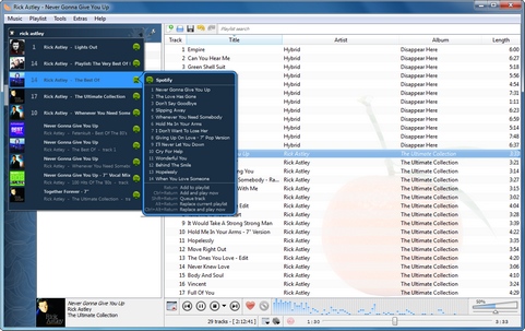 Clementine 1.0 screenshot