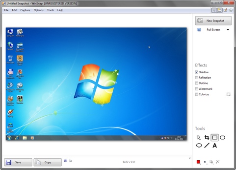 WinSnap 4.0.1 screenshot (481 pix)