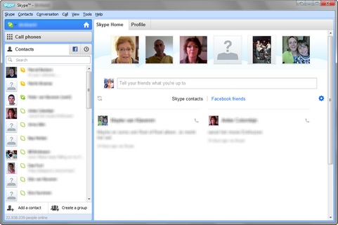 Skype for Windows 5.8 screenshot (481 pix)