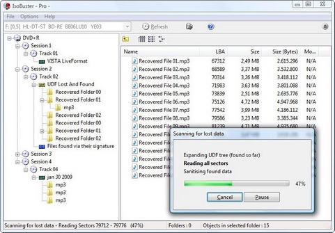 IsoBuster screenshot (481 pix) IsoBuster screenshot (481 pix)