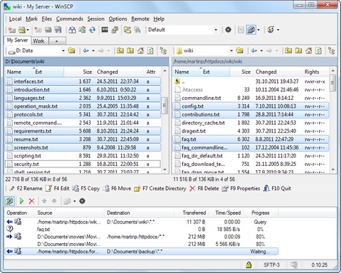 WinSCP screenshot (481 pix)
