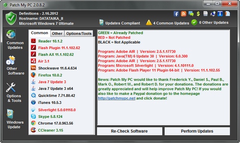 Patch My PC 2.0.8.2 screenshot (481 pix)