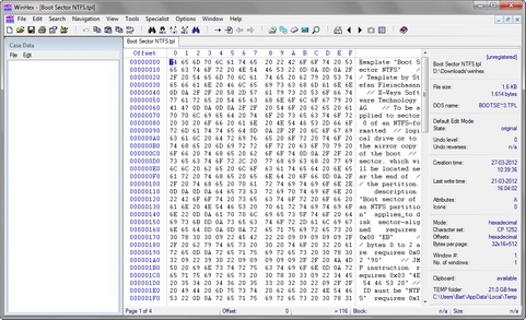 WinHex screenshot