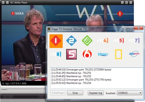 Ziggo TV Streamer screenshot (481 pix)
