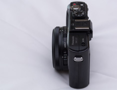Lumix LX7 lens ingetrokken (camera uit)