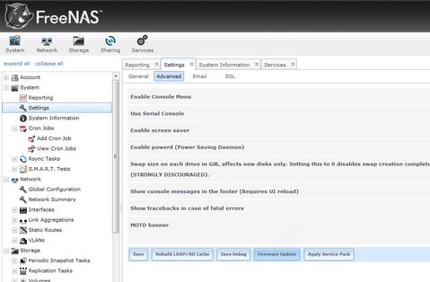 FreeNAS screenshot (481 pix)