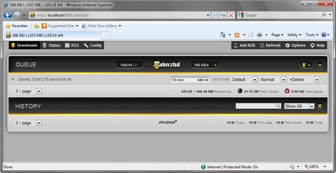 SABnzbd 0.7.3 screenshot (481 pix)