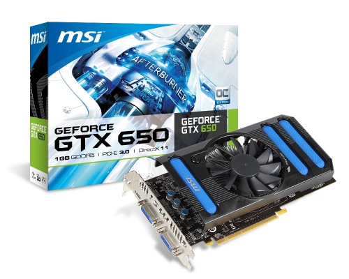 MSI GeForce GTX 650 1GB: beste prijs Tweakers