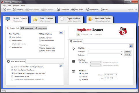 Duplicate Cleaner Pro 3.0 screenshot