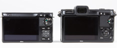 Nikon 1 J2 versus Nikon 1 V1 back