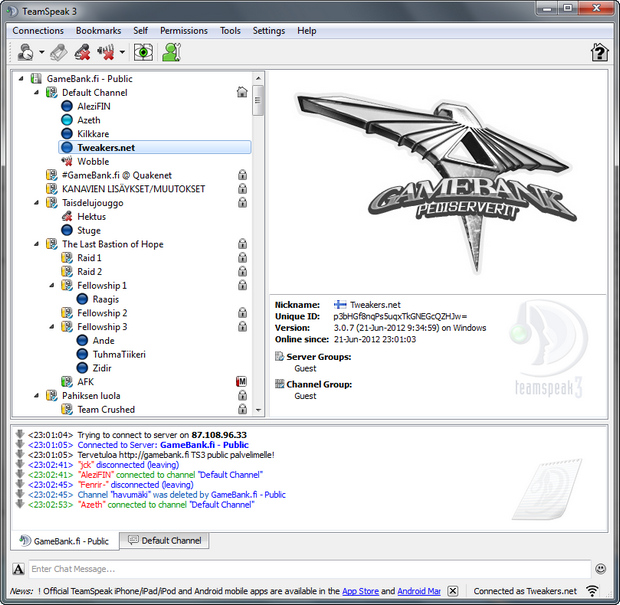 Software update TeamSpeak 3 Client 3 0 10 Computer Downloads 