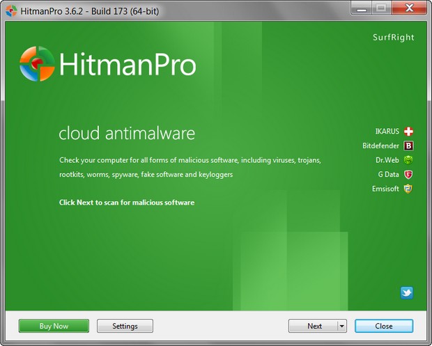 HitmanPro 3.6.2 build 173 screenshot (620 pix) HitmanPro 3.6.2 build 173 screenshot (620 pix)