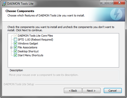 Daemon Tools Lite 4.46.1 installatie
