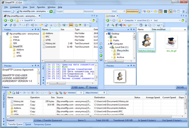 SmartFTP screenshot (620 pix)