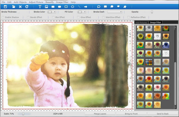ToolWiz Pretty Photo screenshot (620 pix)