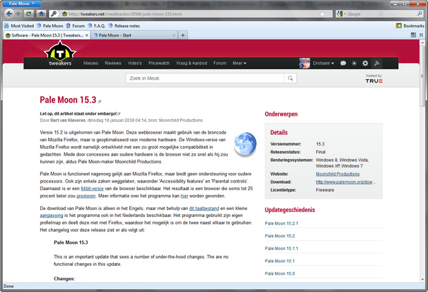 Pale Moon 15.3 screenshot (620 pix)
