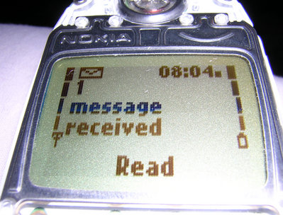 Sms op een oude Nokia