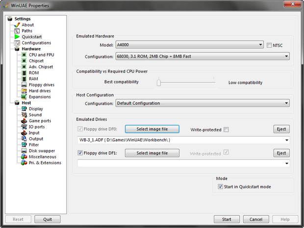 WinUAE screenshot (620 pix)