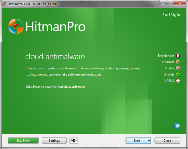 HitmanPro 3.7.0 build 179 screenshot (620 pix) HitmanPro 3.7.0 build 179 screenshot (620 pix)